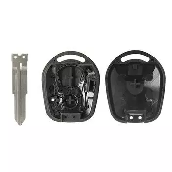 Корпус дистанционного ключа Blade 2Button Uncut Fob Shell для Actyon Ssangyong Kyron Rexton чёрный