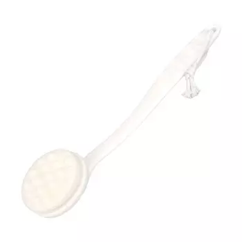 Корпус Длинная задняя часть Глянцевая сверхтонкая ванна Съемная 2-сторонняя щетка, Щетка, Кожа, Волосы, Время, Ручка, (белый)