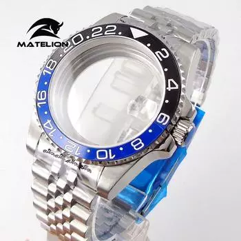Корпус для дайвинга Matelion 200M, 40 мм, подходит для NH35 NH36 NH34 GMT ETA 2824 PT5000, браслет Jubilee, сапфировое стекло, застежка-слайдер fit NH35 NH34 NH36