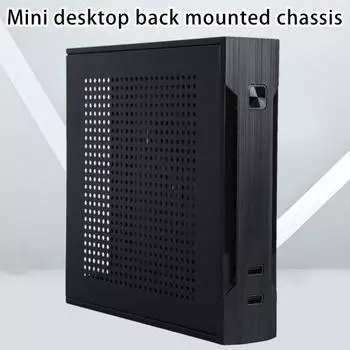 Корпус для компьютера с держателем, поддерживающий материнскую плату THIN-ITX USB 2 Wi-Fi COM Портативный настольный мини-HTPC корпус