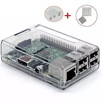 Корпус для компьютера с радиатором для Raspberry Pi 3 Model B и набор из 3 алюминиевых радиаторов