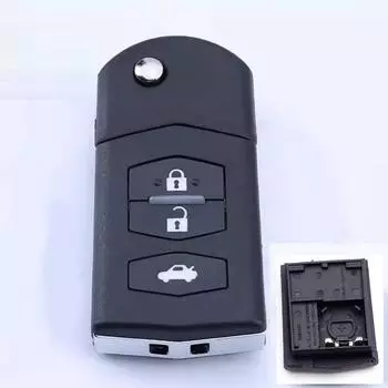 Корпус ключа-пульта с 3 кнопками для Mazda 3 поколения 6 GH рестайлинг