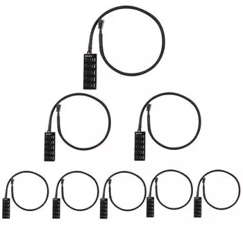 Корпус ПК Кулер Охлаждающий Вентилятор Кабель Питания 1 Гнездо на 5 Штекер 4Pin Разъем JAU 2 pcs