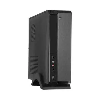 Корпус системного блока Exegate Ex268690rus Miniitx Mi-207 Черный Miniitx matx m400 80 мм 2 USB Аудио
