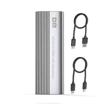 Корпус твердотельного накопителя DM с двойным протоколом M.2 NVME NGFF, 10 Гбит/с, USB3.2% 26, твердотельный жесткий диск типа C HD1300