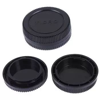 Корпус + задняя крышка объектива для аксессуара камеры Olympus M4/3 черного цвета чёрный