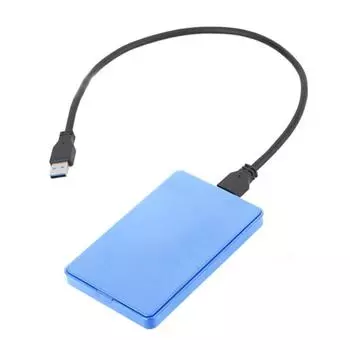 Корпус жесткого диска USB 3.0 Кабель SATA Внешний жесткий диск Мобильный диск HDD Корпус/корпус для жесткого диска синий