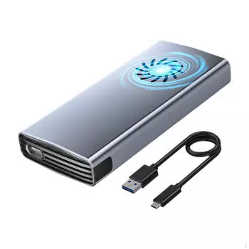 Корпус жесткого диска Внешний корпус Съемный Plug and Play Практичный с охлаждающим вентилятором M15 SSD