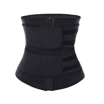 Корректировка тела после родов и сокращение живота, пояс с перевязкой живота, женский двойной ремень с рыбьей косточкой, резиновая молния, поддержка талии, уплотнение талии L