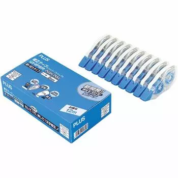 Корректирующая лента Plus Whiper Push Pull 10 шт. Ширина 5 мм WH-705-10P 42-414 синий