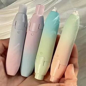 Корректирующая лента прессового типа, прочный градиент цвета, корректор формы ручки, сменный сердечник, измененные инструменты, школьный офис зелёный