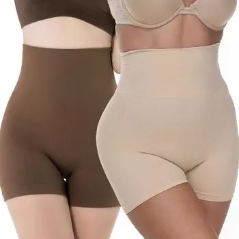 Корректирующее белье Tummy Control с высокой талией Корректирующие шорты Трусики-трусы для ягодиц Корректирующее белье Шорты бесшовные Трусики-шорты S чёрный