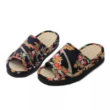 Корректирующие тапочки Kyosai для помещений всесезонные черные с О-образным вырезом, тип, чёрный