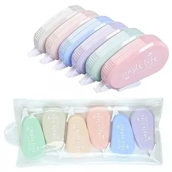 Корректирующий набор SANJAOYEE, состоящий из легкого и большого быстросохнущего аппликатора для мгновенной коррекции канцелярских принадлежностей, корректирующая лента, 5 мм, 6, мини,