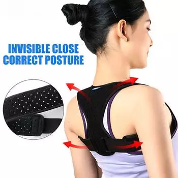 Корректор осанки для спины, регулируемый корректор позвоночника, выпрямитель для спины, облегчение боли в шее, плечах и спине для мужчин, женщин S