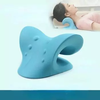 Корректор шейного отдела позвоночника Подушка для тракционного массажа во время сна Подушка для массажа плеч и шеи Подушка для массажа шейного отдела позвоночника C-типа Сумка Fugui фиолетовый