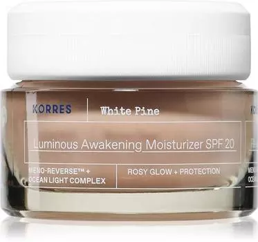Korres White Pine Meno-reverse™ Регенерирующий и укрепляющий крем SPF 20 TU прозрачный