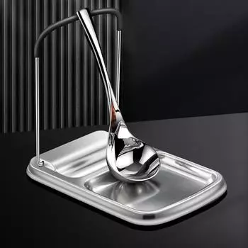 Коррозионностойкая многофункциональная подставка для крышки, компактная подставка для лопатки из нержавеющей стали, подставка для ложки, кухонные аксессуары