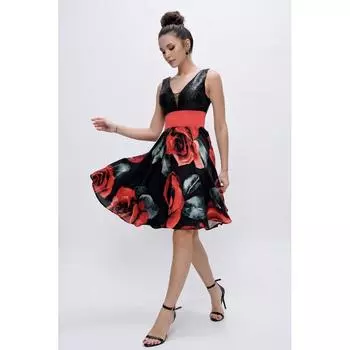 Корсажная юбка с толстой талией Розовое вечернее платье