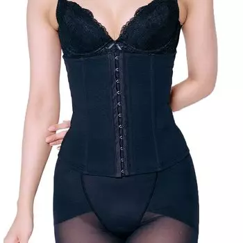 Корсет Waist Cincher Pelvic Chubby Waist Rim До и после Давать L Черный FT0356 [Гламур] [Корсет Toto] Корректирующее белье, Женское, Осанка, Горб, чёрный