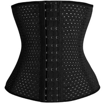 Корсет Waist Trainer Body Shaper Пояс для похудения Корсет для женщин Корректирующее белье для живота Послеродовой корсет Корректирующий моделирующий ремень XS чёрный