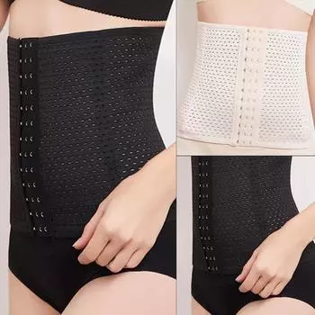 Корсет женский Body Shaper Тонкий тренажер для талии Пояс для живота Пояс Обхват Лиф Корсет L чёрный