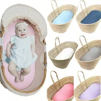 Корзина Baby Моисей Супермягкая пузырчатая кровать Чехлы для ухода за детской кроваткой Простыня на подкладке