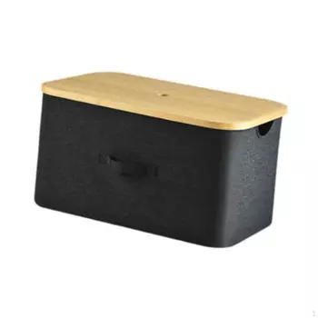 Корзина для белья для грязной одежды, органайзер с просторным подсобным помещением Black