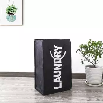 Корзина для белья из ткани Оксфорд, большая вместимость, корзина для хранения всякой всячины, грязная одежда светло-серый