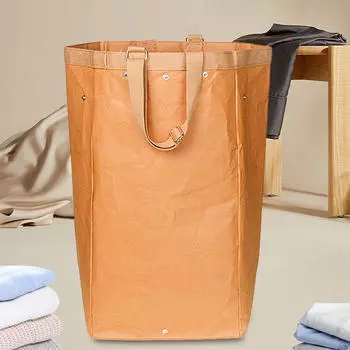 Корзина для белья, корзина для хранения одежды с ручками, переносной органайзер для перерабатываемых мешков синий