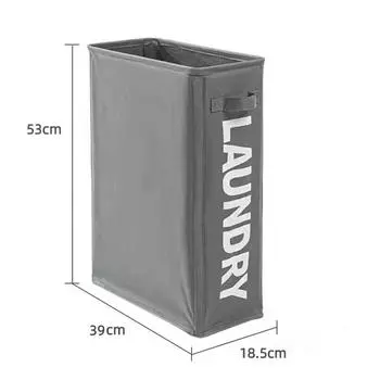 Корзина для белья Складная корзина для грязного белья Органайзер для одежды Корзина для хранения вещей для йоги Коробка с ассортиментом для дома Коробки для белья серый