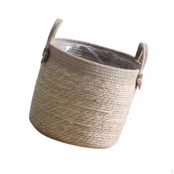 Корзина для цветов и растений ручной работы, водонепроницаемый слой включен M