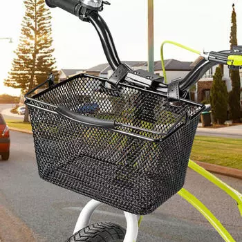 Корзина для детского велосипеда, переднее крепление для велосипедных развлечений чёрный