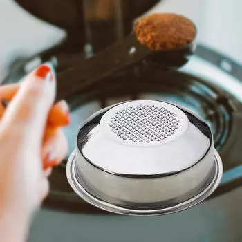 Корзина для фильтра для кофе и чая, Серебряный машинный фильтр из нержавеющей стали, 51 мм