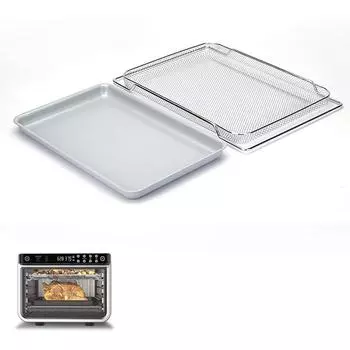 Корзина для фритюрницы из нержавеющей стали для тостера Ninja 12 в 1, сетчатая корзина для конвекционной печи Ninja Smart, аксессуары серебряный