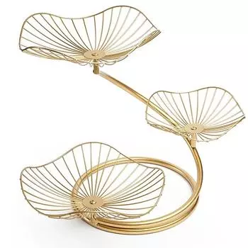 Корзина для фруктов, 3-х уровневая корзина для фруктов, органайзер для овощей на кухню, съемная ваза для хранения овощей, модная фруктовая ваза