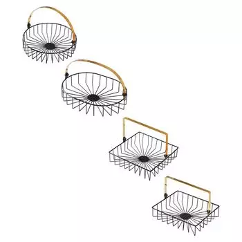 Корзина для фруктов, контейнер для хранения, поддоны, корзина для хранения хлеба, фруктовая чаша, держатель для кексов, овощная закуска, кладовая на прилавке