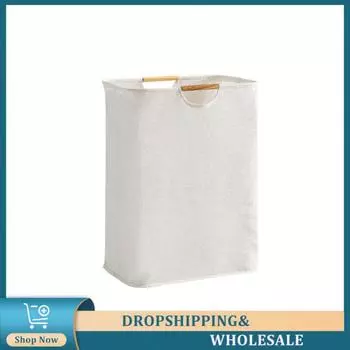 Корзина для грязной одежды, корзина для хранения белья, водонепроницаемый внутренний слой, складная, портативная, бытовая, для грязной одежды, простая