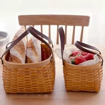 Корзина для хранения древесной щепы Размер корзины для хранения Кухонные корзины для хранения Организация домашнего хранения