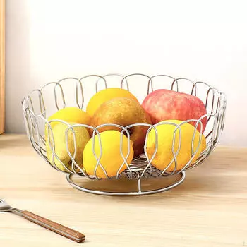 Корзина для хранения фруктов, многоцелевая, практичная, стильная, полая тарелка для хлеба