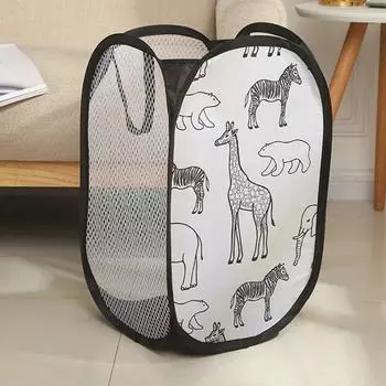 Корзина для хранения Корзина для белья Домашняя корзина для грязной одежды Организующая корзина для хранения Ванная комната Корзина для хранения грязной одежды чёрный