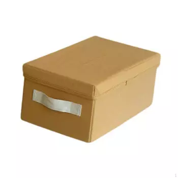 Корзина для хранения одежды, ящик для шкафа с ручкой, органайзер для игрушек, прочный, складной 34cmx19.5cmx14.5cm