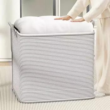 Корзина для хранения одежды Yousheng большой емкости с укрепленными ручками, застежка-молния, водонепроницаемая, очень большая сумка для хранения, сумка-тоут для одежды M