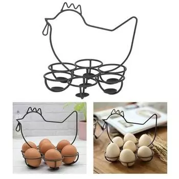 Корзина для хранения яиц с 7 отделениями для поддержания чистоты, утюг, милый органайзер для слоек, кухонный инструмент