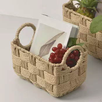 Корзина для хранения ручной работы для организации кухни 26cmx19cmx16cm