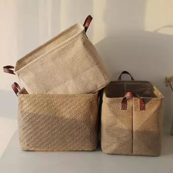 Корзина для хранения в шкафу, многоцелевая коробка для белья, корзина для одежды, полотенец, книг Wave Pattern