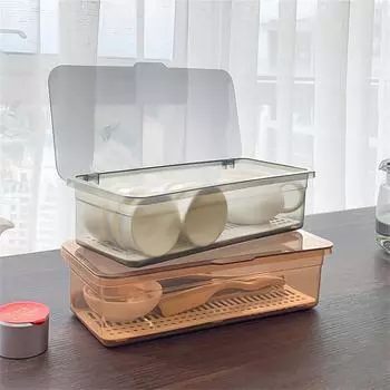 Корзина для хранения, высококачественная, большая емкость, многофункциональная, домашняя организация, хранение, чашка чая, пылезащитная коробка, экономящая место 2024