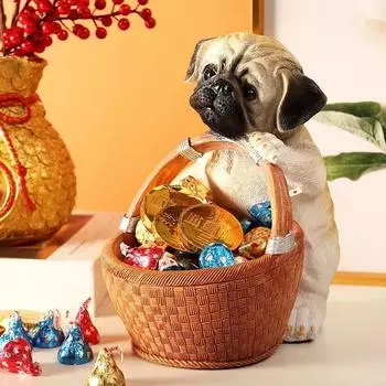 Корзина для конфет для собак, веранда, ящик для хранения ключей, украшение для приставного столика в гостиной, стойка регистрации, аксессуары для хранения шоколада