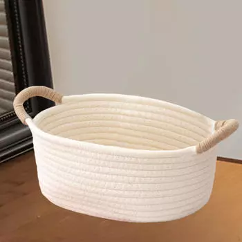 Корзина для косметики для офиса с плетеным дизайном S