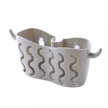 Корзина для кухонной раковины, полка для хранения, мыльные губки, всасывающий фильтр, органайзер бежевый